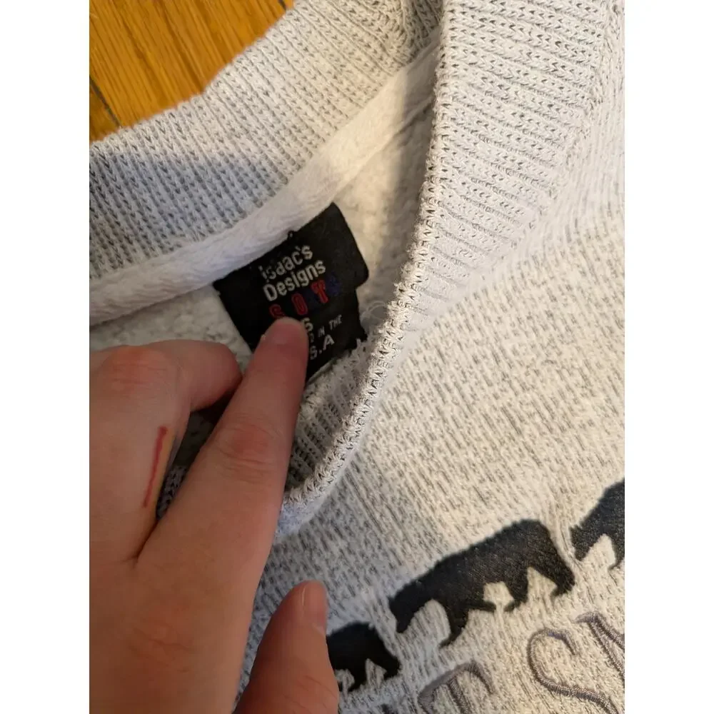 Great Smoky Mountains Grey Pullover Sweatshirt Size XL